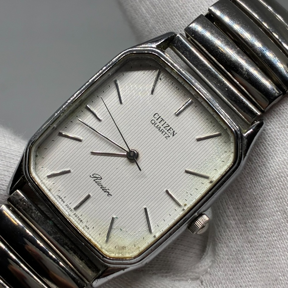 Citizen Riviere Vintage Quartz Dress Men's Watch - Slim Square Case